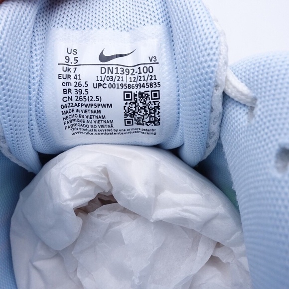 NEW Nike Zoom Air Fire Sneakers DN1392-100 Summit White - Picture 7 of 15